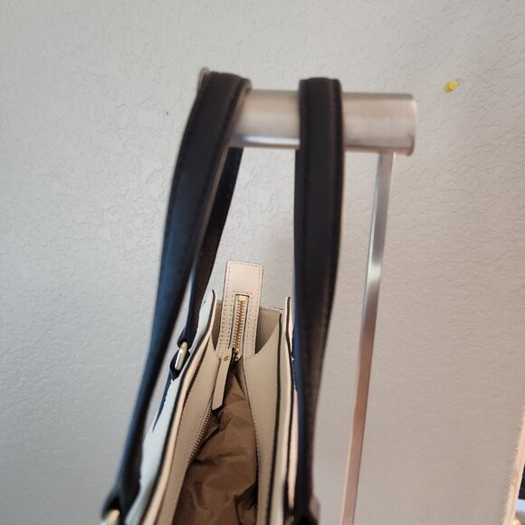 Like New Kate Spade Two-Tone Leather Shoulder Bag Satchel Purse - Picture 7 of 15